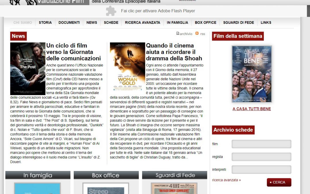 COMMISSIONE NAZIONALE VALUTAZIONE FILM DELLA CONFERENZA EPISCOPALE ITALIANA 